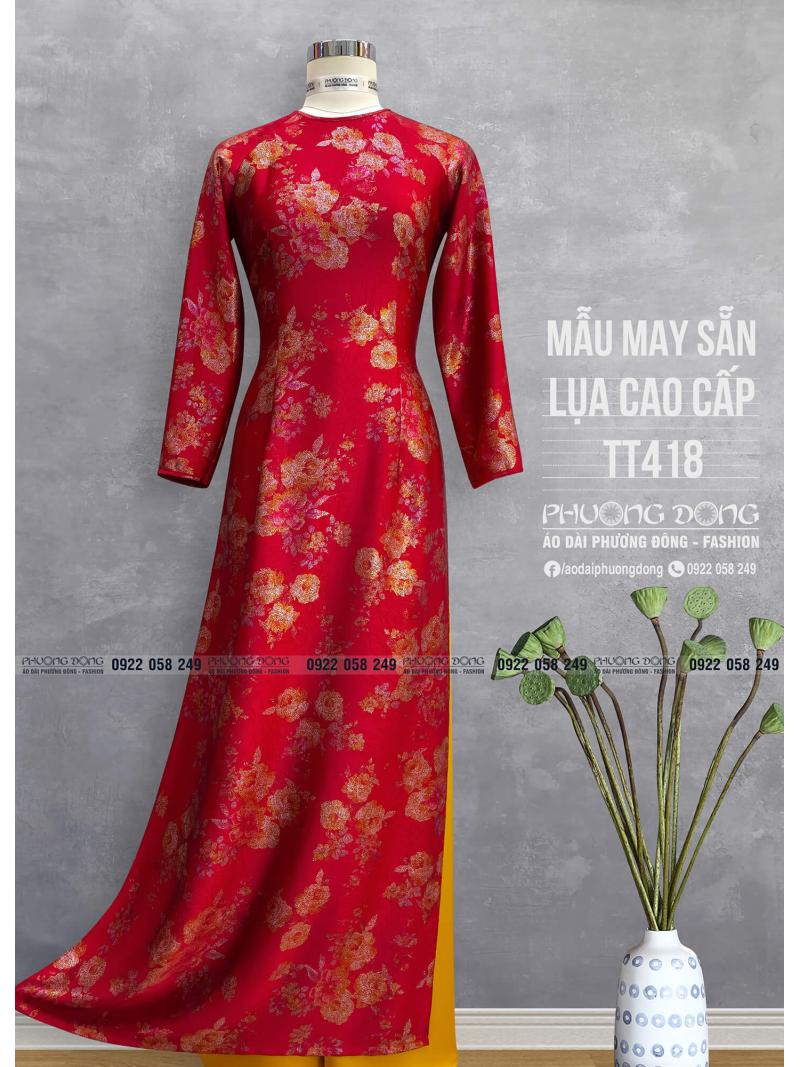 Áo Dài Truyền Thống Lụa Cao Cấp TT418